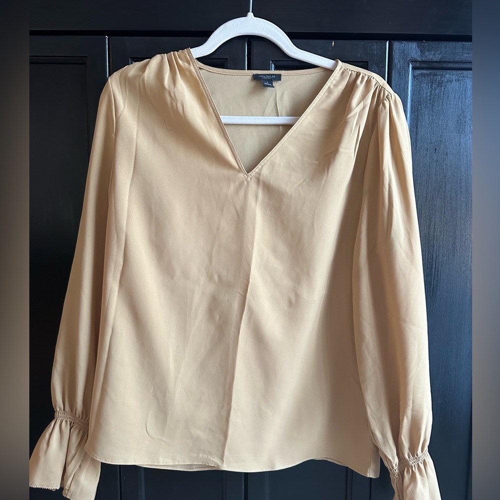 Ann Taylor Factory Gold Blouse